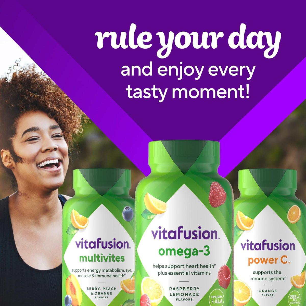 Vitafusion Omega-3 Gummis für die Herzgesundheit, Beerig-Zitronengeschmack, 120 Stück (60-Tage-Vorrat)