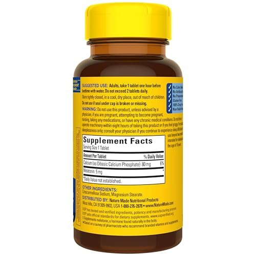Nature Made Melatonin Gummies 2,5 mg – 130 Stück, 130-Tage-Vorrat, Schlafhilfe für Erwachsene, 100 % drogenfrei