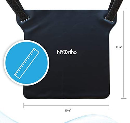 NYOrtho Urinbeutel-Halter – Vinyl-Datenschutzabdeckung für Foley-, Katheter- oder Urinbeutel – Klettverschluss, wasserabweisend, leicht zu reinigen – Gurte für Rollstuhl oder Bett – 10,5 x 11,25 Zoll – 1 Stück