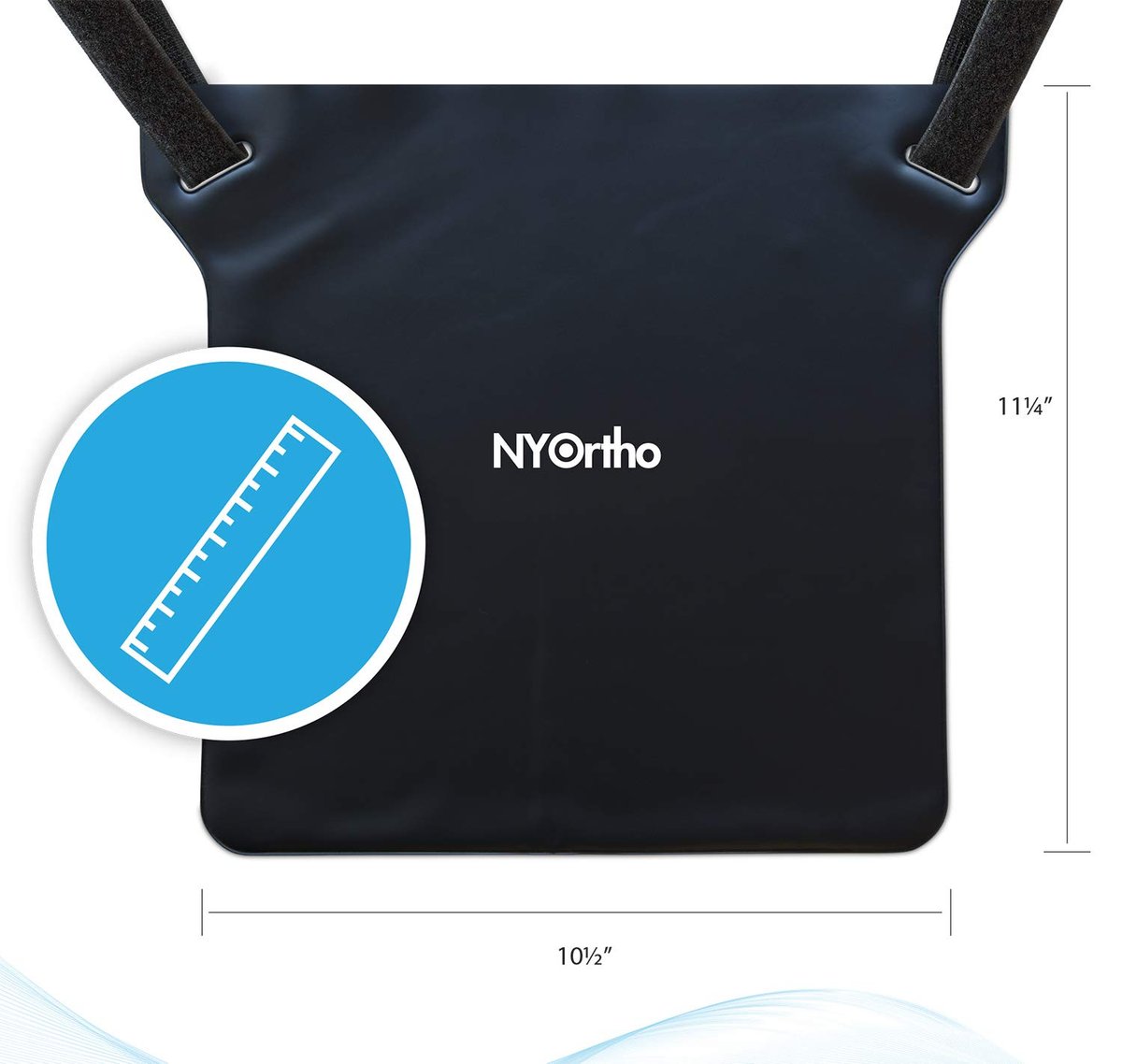 NYOrtho Urinbeutel-Halter – Vinyl-Datenschutzabdeckung für Foley-, Katheter- oder Urinbeutel – Klettverschluss, wasserabweisend, leicht zu reinigen – Gurte für Rollstuhl oder Bett – 10,5 x 11,25 Zoll – 1 Stück