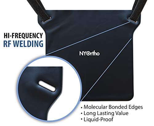 NYOrtho Urinbeutel-Halter – Vinyl-Datenschutzabdeckung für Foley-, Katheter- oder Urinbeutel – Klettverschluss, wasserabweisend, leicht zu reinigen – Gurte für Rollstuhl oder Bett – 10,5 x 11,25 Zoll – 1 Stück