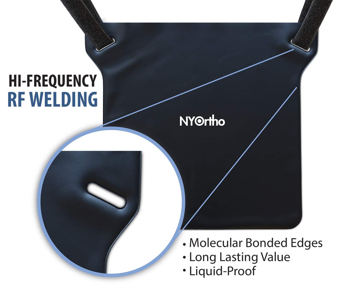 NYOrtho Urinbeutel-Halter – Vinyl-Datenschutzabdeckung für Foley-, Katheter- oder Urinbeutel – Klettverschluss, wasserabweisend, leicht zu reinigen – Gurte für Rollstuhl oder Bett – 10,5 x 11,25 Zoll – 1 Stück