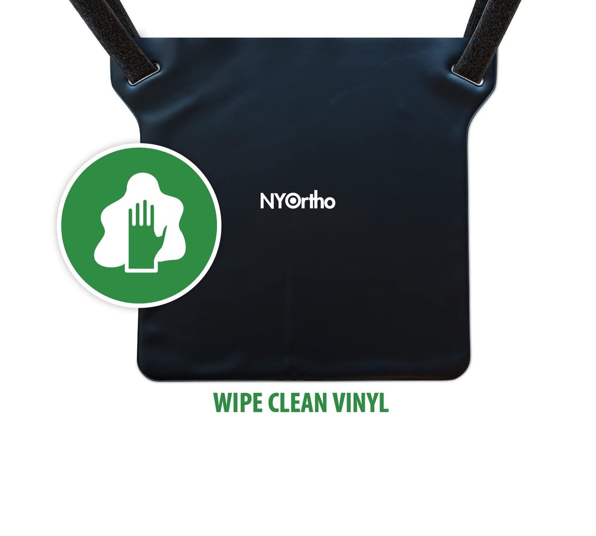NYOrtho Urinbeutel-Halter – Vinyl-Datenschutzabdeckung für Foley-, Katheter- oder Urinbeutel – Klettverschluss, wasserabweisend, leicht zu reinigen – Gurte für Rollstuhl oder Bett – 10,5 x 11,25 Zoll – 1 Stück