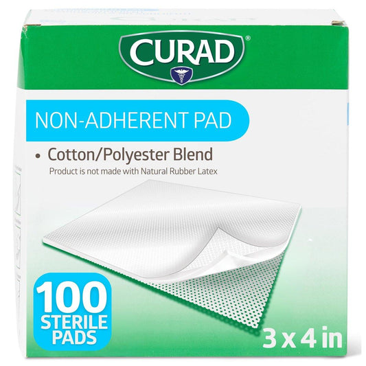 Curad Sterile Nicht haftende Wundauflagen (100er-Pack) – Sanfte Wundversorgung ohne Verkleben
