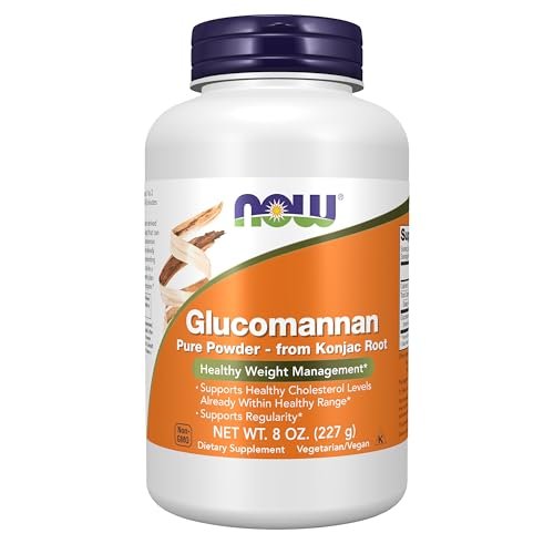NOW Foods Glucomannan (Amorphophallus konjac) Reines Pulver – Unterstützt Regelmäßigkeit und gesundes Gewichtsmanagement*, 227 g (8 Unzen)