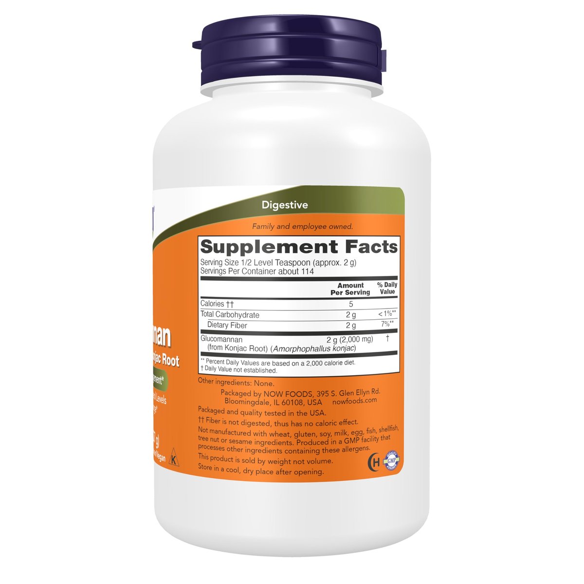NOW Foods Glucomannan (Amorphophallus konjac) Reines Pulver – Unterstützt Regelmäßigkeit und gesundes Gewichtsmanagement*, 227 g (8 Unzen)