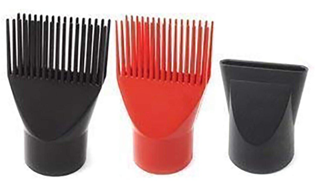 Annie Ceramic Turbo Pro-2000 Haartrockner – Rot/Schwarz 4-teiliges Set
