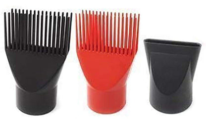 Annie Ceramic Turbo Pro-2000 Haartrockner – Rot/Schwarz 4-teiliges Set