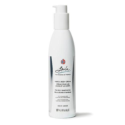 Geir Ness Laila Hand- & Körpercreme – Feuchtigkeitsspendende und pflegende Formel für weiche und geschmeidige Hände – mit Vitamin A & E, Aloe Vera und Honigextrakt