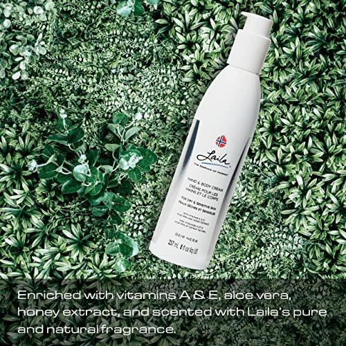 Geir Ness Laila Hand- & Körpercreme – Feuchtigkeitsspendende und pflegende Formel für weiche und geschmeidige Hände – mit Vitamin A & E, Aloe Vera und Honigextrakt