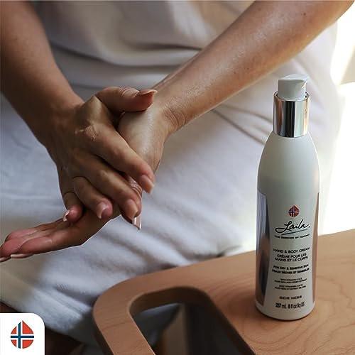 Geir Ness Laila Hand- & Körpercreme – Feuchtigkeitsspendende und pflegende Formel für weiche und geschmeidige Hände – mit Vitamin A & E, Aloe Vera und Honigextrakt