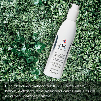 Geir Ness Laila Hand- & Körpercreme – Feuchtigkeitsspendende und pflegende Formel für weiche und geschmeidige Hände – mit Vitamin A & E, Aloe Vera und Honigextrakt