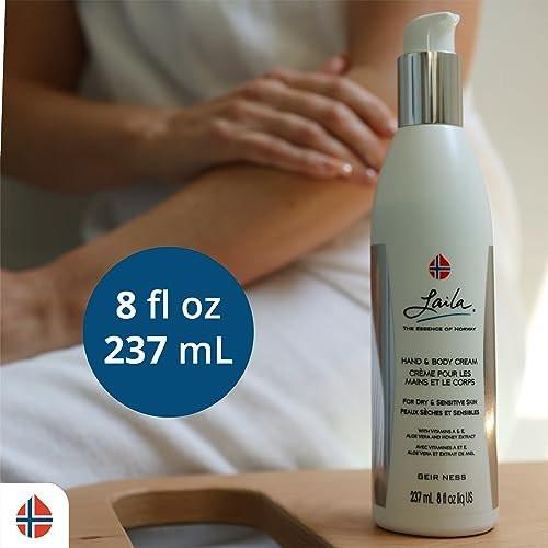 Geir Ness Laila Hand- & Körpercreme – Feuchtigkeitsspendende und pflegende Formel für weiche und geschmeidige Hände – mit Vitamin A & E, Aloe Vera und Honigextrakt