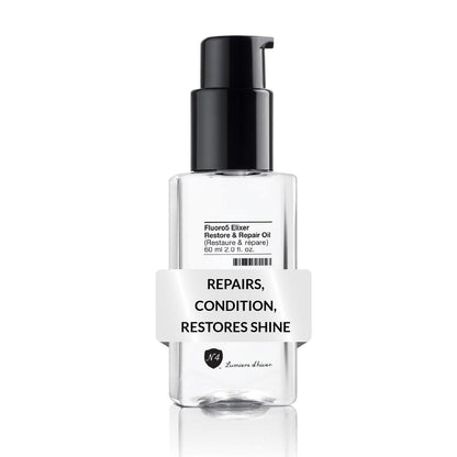 Number 4 Hair Oil Fluoro5 Elixir Restore & Repair – Anti-Frizz Serum für geschädigtes Haar, 60 ml