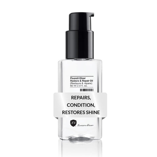 Number 4 Hair Oil Fluoro5 Elixir Restore & Repair – Anti-Frizz Serum für geschädigtes Haar, 60 ml