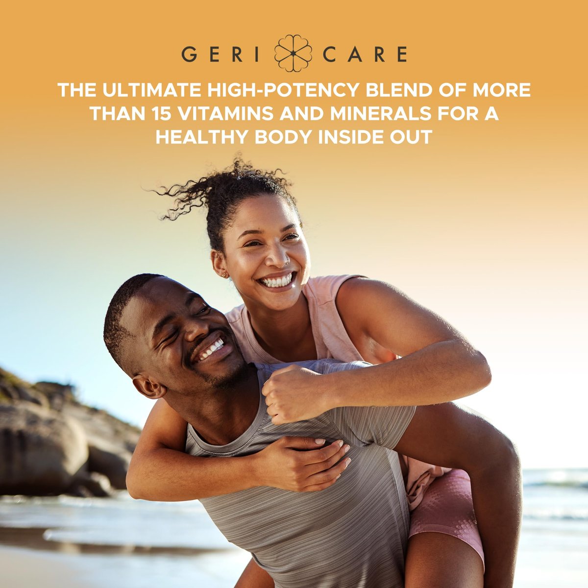 GeriCare One-Daily Multivitamin mit Mineralien für Männer & Frauen (100 Tabletten) | Hochdosiertes Multi-Vitamin & Multimineral Nahrungsergänzungsmittel für Immunsystem, Energie | Tägliche Nährstoffversorgung