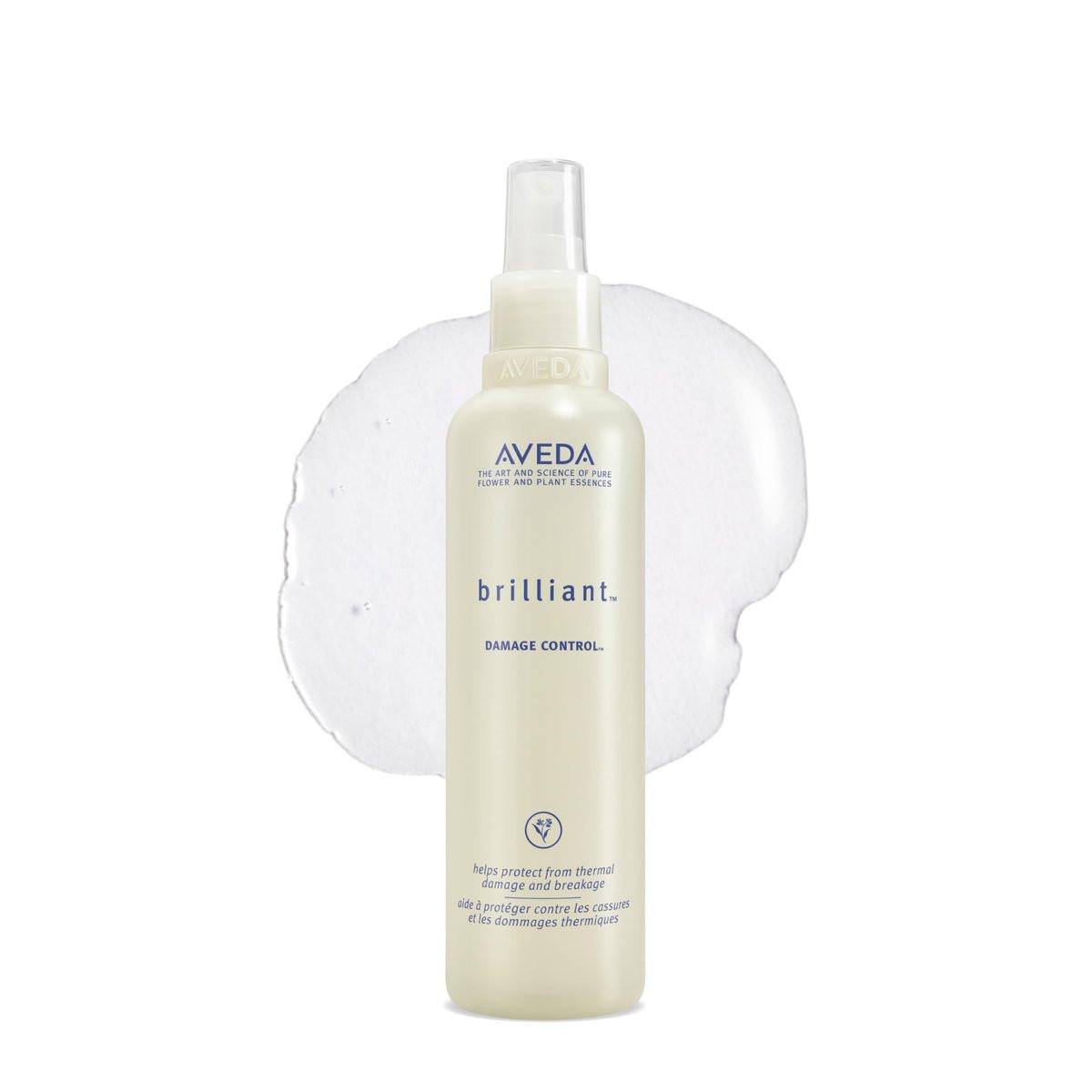 Aveda Brilliant Damage Control | Entwirrungsspray | Hitzeschutzspray | Reduziert Schäden und Haarbruch | Jasmin, Rose, Nelken Aroma | 250 ml