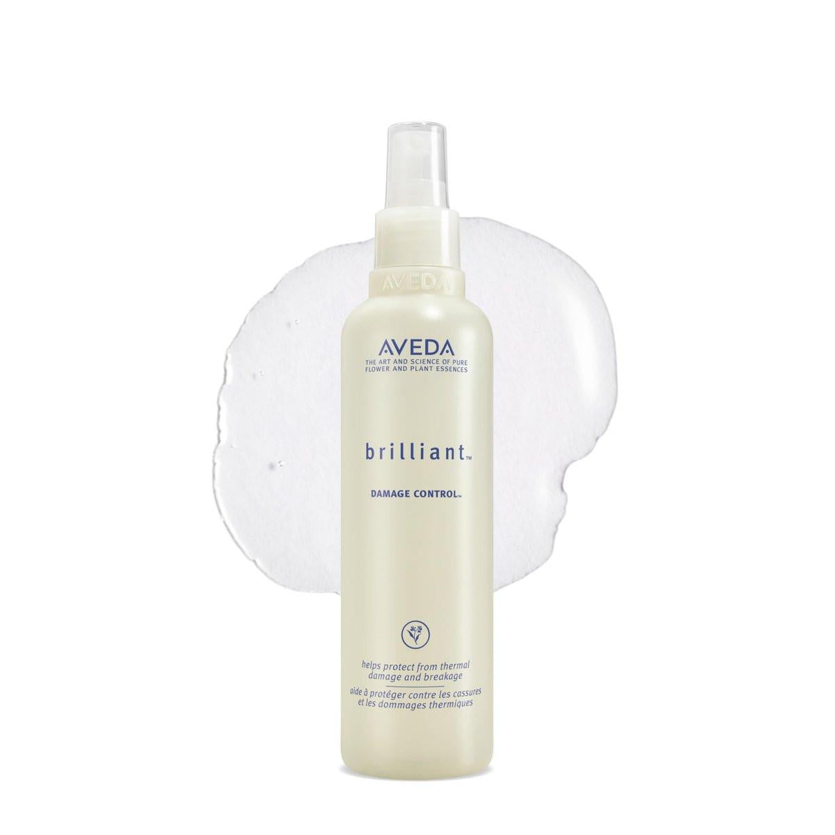 Aveda Brilliant Damage Control | Entwirrungsspray | Hitzeschutzspray | Reduziert Schäden und Haarbruch | Jasmin, Rose, Nelken Aroma | 250 ml
