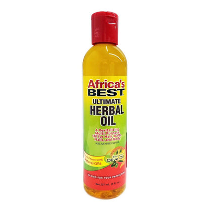Africa's Best Ultimate Herbal Oil – 8 Fl Oz (3er-Pack) – Pflegendes Haaröl für Wachstum, trockenes Haar und Kopfhaut