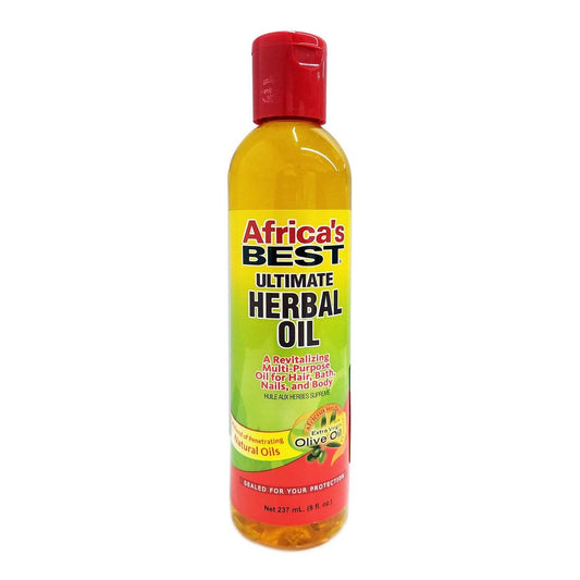 Africa's Best Ultimate Herbal Oil – 8 Fl Oz (3er-Pack) – Pflegendes Haaröl für Wachstum, trockenes Haar und Kopfhaut