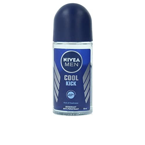 NIVEA Cool Kick Antiperspirant Deodorant Roll-On 50ml – Langanhaltender Frischekick für Männer und Frauen