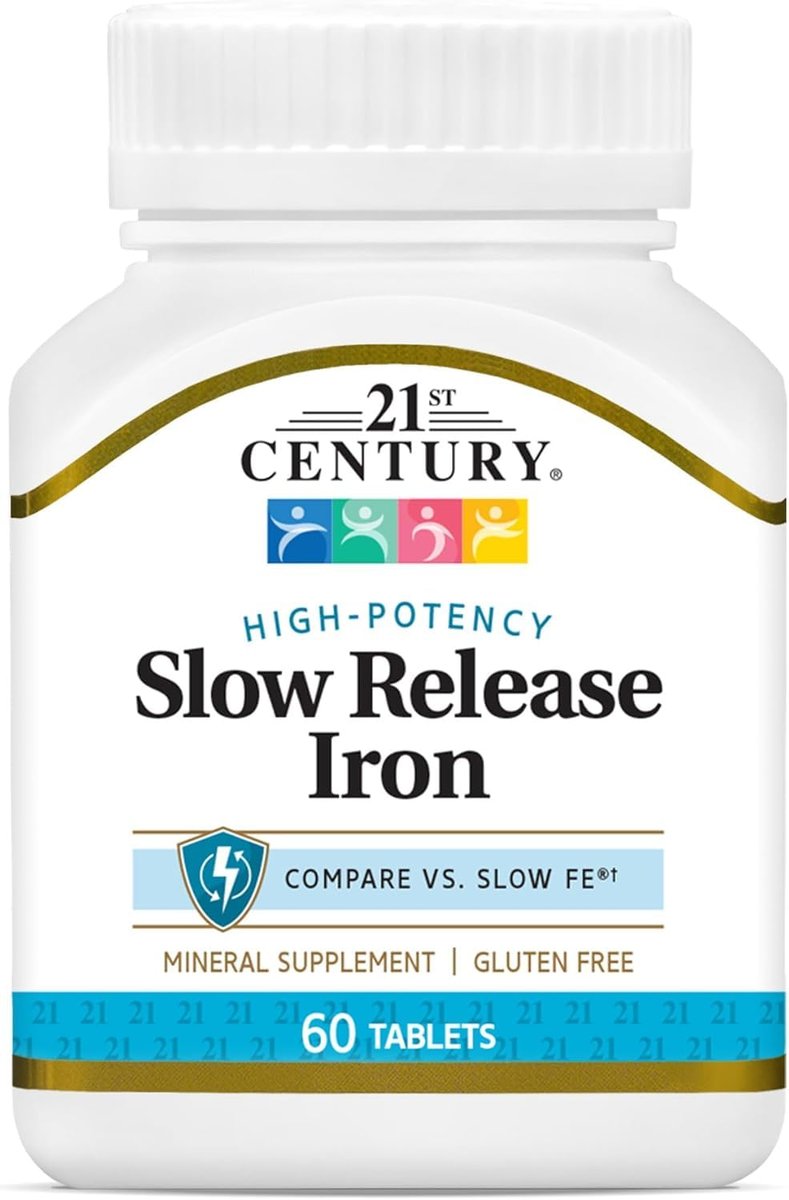 21st Century Slow Release Eisen Tabletten, 60 Stück (3er-Pack)