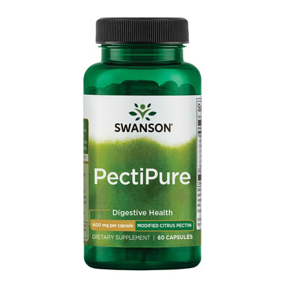 Swanson PectiPure Modifiziertes Zitruspektin – 60 Kapseln à 600 mg für Zell- und Verdauungsgesundheit