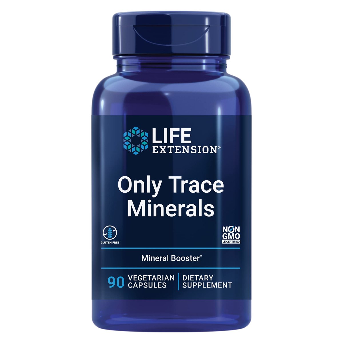 Life Extension Only Trace Minerals – Tägliche Dosis Zink, Chrom, Bor, Kupfer, Mangan, Vanadylsulfat – Glutenfrei, Nicht-GVO, Vegetarisch, 90 Kapseln