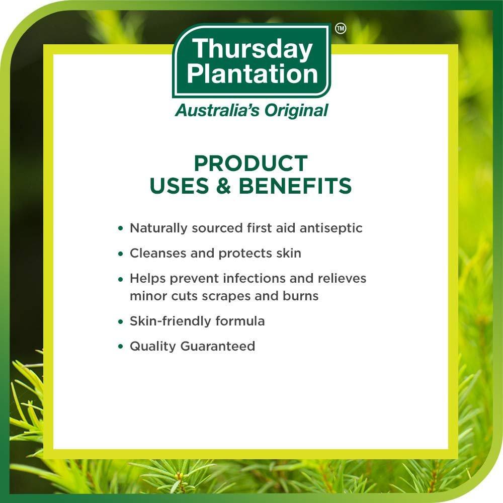 Thursday Plantation 100% reines australisches Teebaumöl – 50 ml – Natürliches ätherisches Öl – Reinigt und pflegt die Haut – Hergestellt in Australien