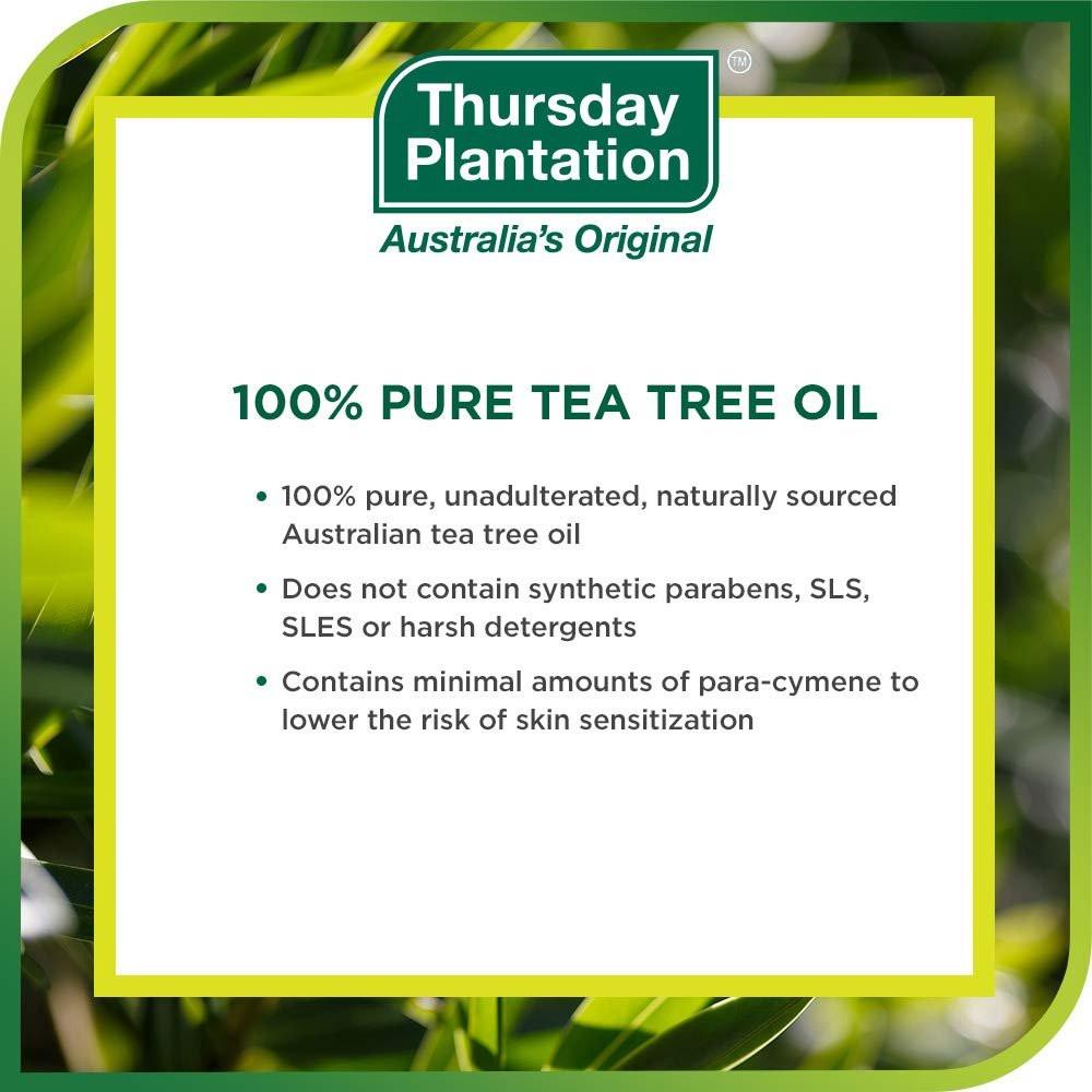 Thursday Plantation 100% reines australisches Teebaumöl – 50 ml – Natürliches ätherisches Öl – Reinigt und pflegt die Haut – Hergestellt in Australien