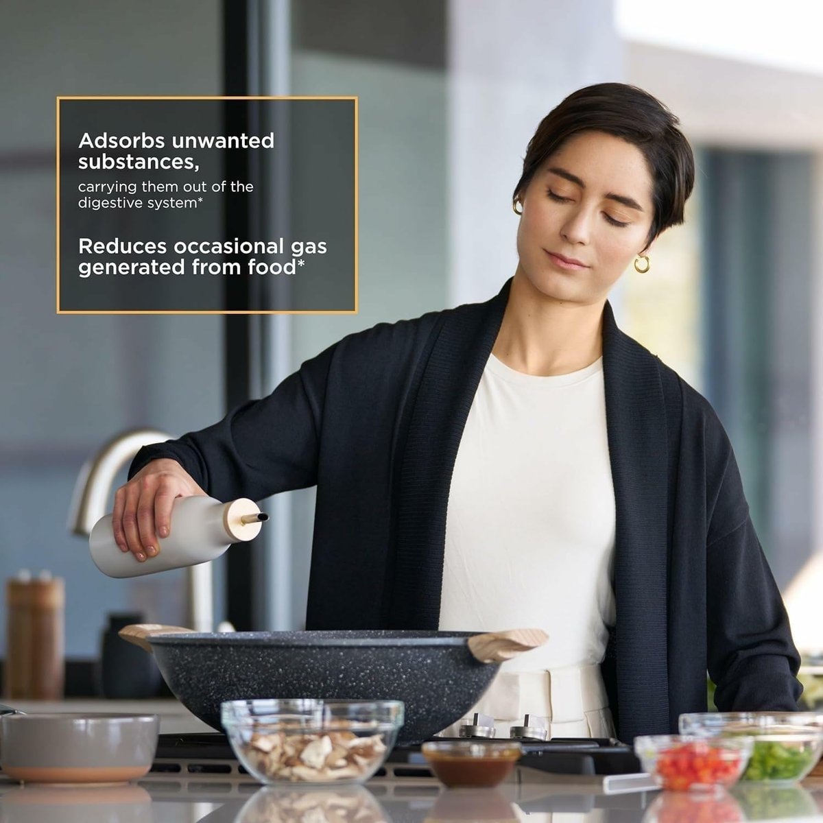 Integrative Therapeutics Aktivkohle – Verdauungs- und Darmgesundheit Nahrungsergänzungsmittel* – Effektive gastrointestinale Unterstützung* – Glutenfrei & laktosefrei – 100 Kapseln (50 Portionen)