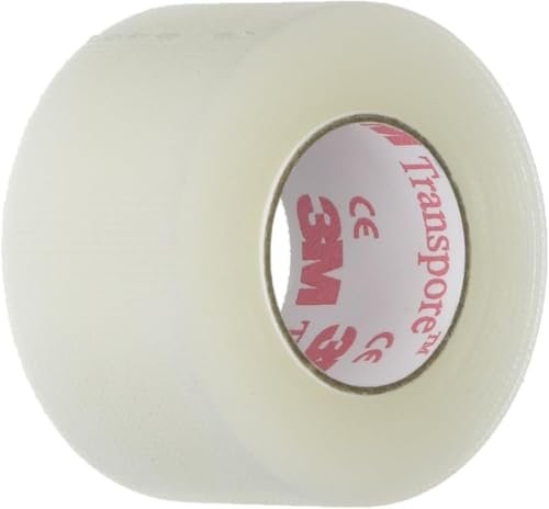 3M Transpore Klarsicht-Pflaster 2,5 cm x 9,1 m, 2 Rollen, Modell 1527-1