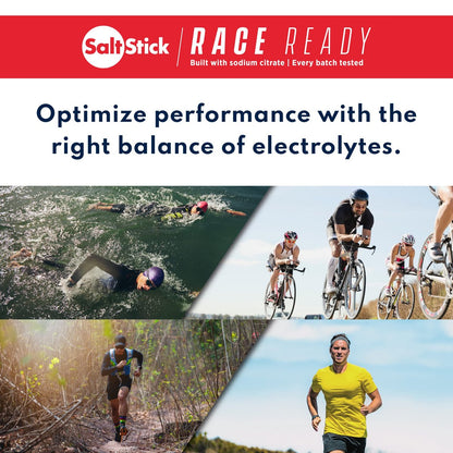 SaltStick Elektrolyte mit Koffein – Salzpillen für Läufer, Hydration, Krämpfe, Erholung, Wanderausrüstung – Salz, Magnesium, Kalium, Vitamin D3 – 100 Kapseln