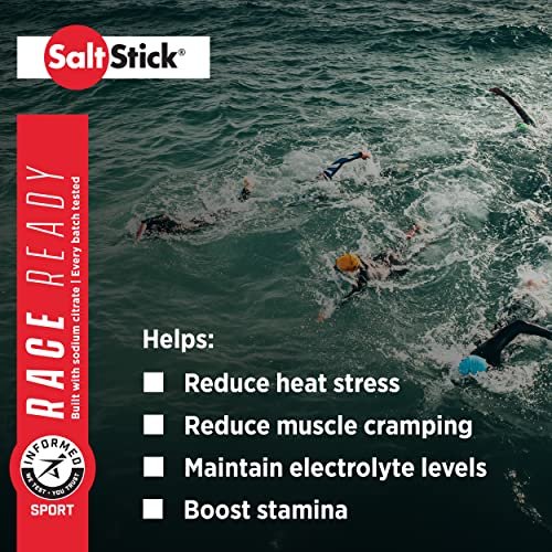 SaltStick Elektrolyte mit Koffein – Salzpillen für Läufer, Hydration, Krämpfe, Erholung, Wanderausrüstung – Salz, Magnesium, Kalium, Vitamin D3 – 100 Kapseln