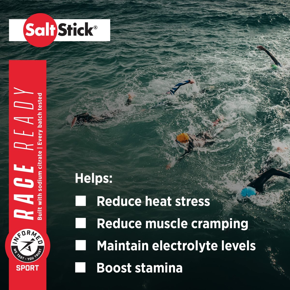 SaltStick Elektrolyte mit Koffein – Salzpillen für Läufer, Hydration, Krämpfe, Erholung, Wanderausrüstung – Salz, Magnesium, Kalium, Vitamin D3 – 100 Kapseln