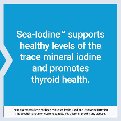 Life Extension Sea-Iodine™ – Jod aus Meeresalgen und Blasentang, unterstützt gesunde Schilddrüsenfunktion, nicht-GVO, glutenfrei, vegetarisch, 60 Kapseln