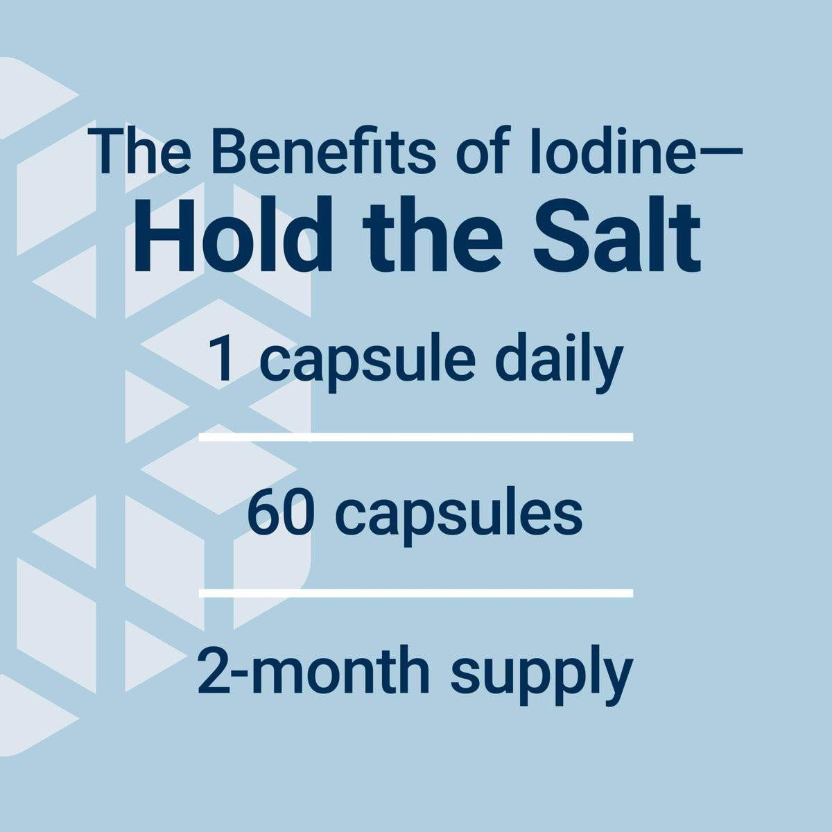 Life Extension Sea-Iodine™ – Jod aus Meeresalgen und Blasentang, unterstützt gesunde Schilddrüsenfunktion, nicht-GVO, glutenfrei, vegetarisch, 60 Kapseln