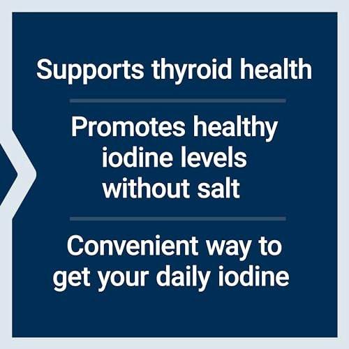 Life Extension Sea-Iodine™ – Jod aus Meeresalgen und Blasentang, unterstützt gesunde Schilddrüsenfunktion, nicht-GVO, glutenfrei, vegetarisch, 60 Kapseln