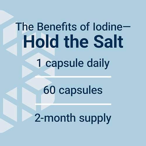 Life Extension Sea-Iodine™ – Jod aus Meeresalgen und Blasentang, unterstützt gesunde Schilddrüsenfunktion, nicht-GVO, glutenfrei, vegetarisch, 60 Kapseln