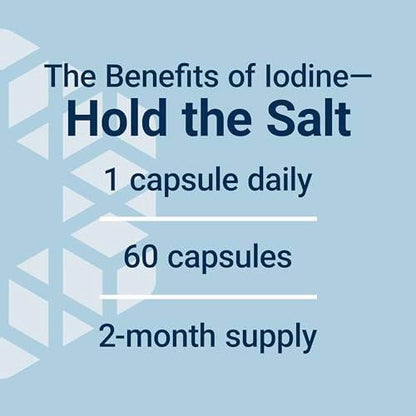 Life Extension Sea-Iodine™ – Jod aus Meeresalgen und Blasentang, unterstützt gesunde Schilddrüsenfunktion, nicht-GVO, glutenfrei, vegetarisch, 60 Kapseln