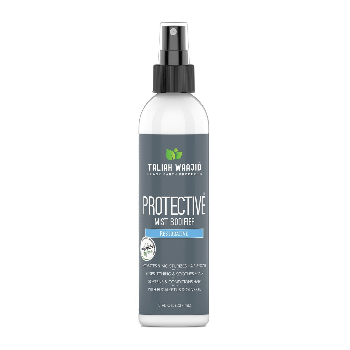 Taliah Waajid Black Earth Products Protective Mist Bodifier Restorative Formula 237 ml - Feuchtigkeitsspendender Conditioner für lockiges Haar