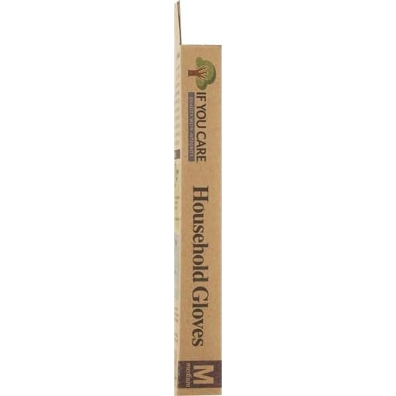 If You Care Haushaltshandschuhe mit Baumwollflausch – Mittelgroß, Fair Trade, langlebig – 1 Paar