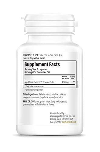 Kyolic Alter Knoblauch Extrakt Formula 200 – Herz-Kreislauf & Immunsystem*, Reserve, 60 Kapseln