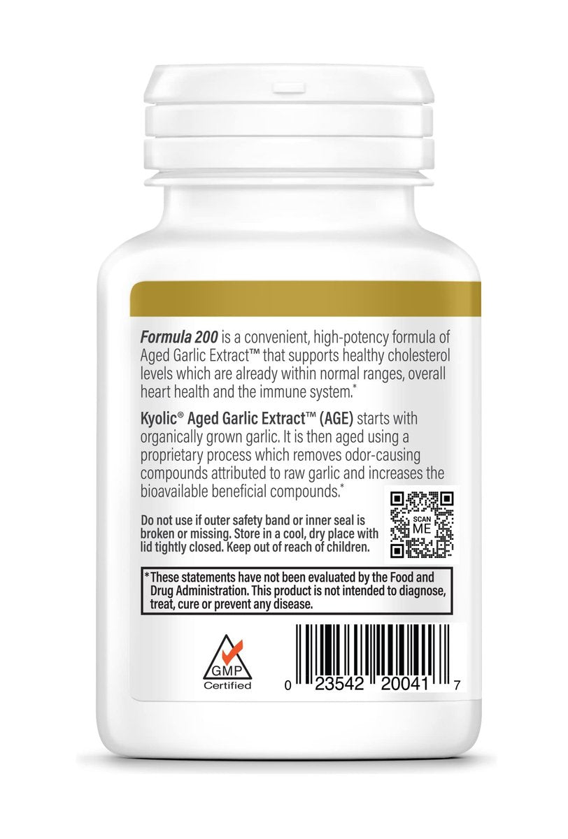 Kyolic Alter Knoblauch Extrakt Formula 200 – Herz-Kreislauf & Immunsystem*, Reserve, 60 Kapseln