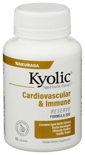 Kyolic Alter Knoblauch Extrakt Formula 200 – Herz-Kreislauf & Immunsystem*, Reserve, 60 Kapseln