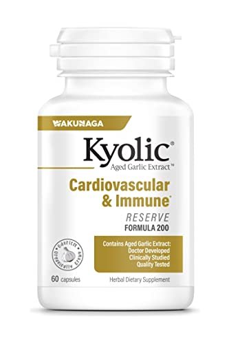 Kyolic Alter Knoblauch Extrakt Formula 200 – Herz-Kreislauf & Immunsystem*, Reserve, 60 Kapseln