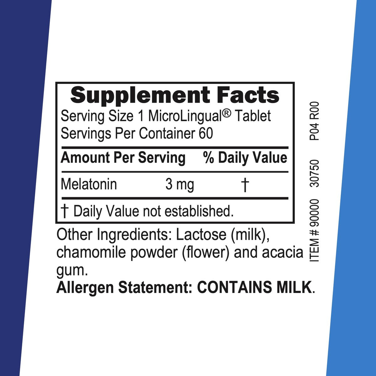 Superior Source Melatonin 3 mg – Gesunder Schlaf Unterstützung für Erwachsene – Melatonin Formel mit Kamille fördert Entspannung & erholsamen Schlaf – 60 sublinguale Lutschtabletten