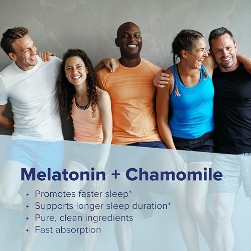 Superior Source Melatonin 3 mg – Gesunder Schlaf Unterstützung für Erwachsene – Melatonin Formel mit Kamille fördert Entspannung & erholsamen Schlaf – 60 sublinguale Lutschtabletten