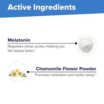 Superior Source Melatonin 3 mg – Gesunder Schlaf Unterstützung für Erwachsene – Melatonin Formel mit Kamille fördert Entspannung & erholsamen Schlaf – 60 sublinguale Lutschtabletten