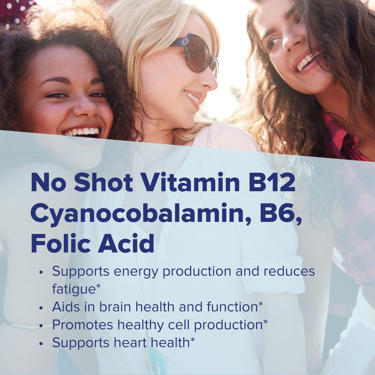 Superior Source Vitamin B-12 Cyanocobalamin 1000 mcg + B-6 + Folsäure 800 mcg – 60 sublinguale Tabletten zur Unterstützung von Herz, Gehirn und natürlicher Energie